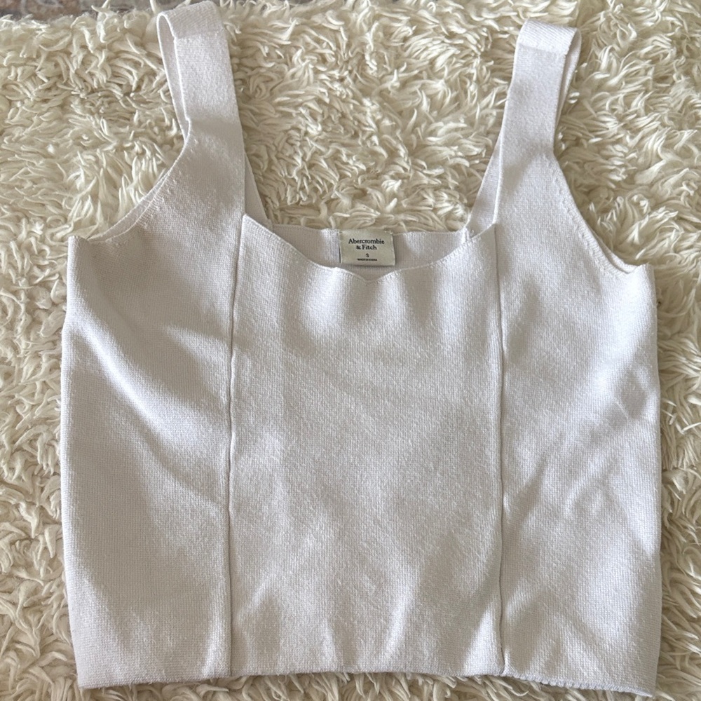 Abercrombie & Fitch White Tank Top